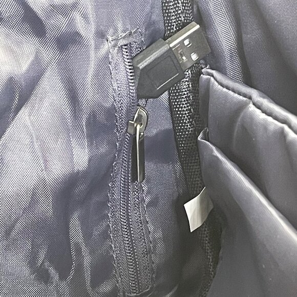 Lovevook Gray With Gold Accents Adjustable Straps Viola l Laptop Backpack Sz M - Picture 12 of 16